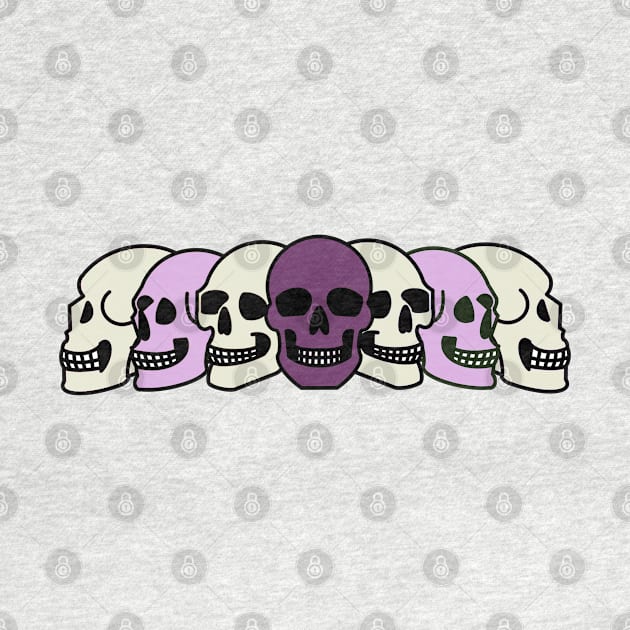 Pride Skulls Queer by FilthyAnimals